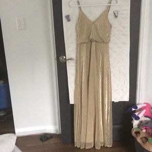Gold maxi dress